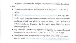 Prosedur Pembayaran untuk Penerjemahan dan Verifikasi Abstrak Semester Genap Tahun Akademik 2021/2022